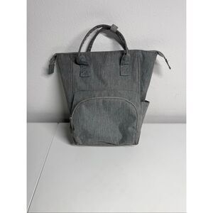 Enfamil Mini Diaper Bag Backpack Gray Small Baby Organizer Compact Travel Bag